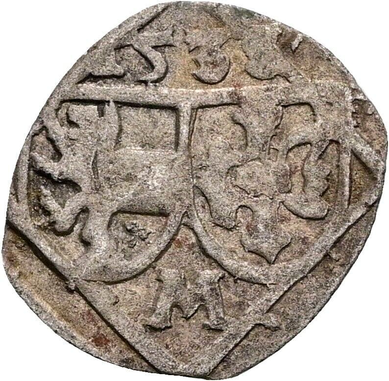 Pfennig Matthäus Lang von Wellenburg 1533, Salzburg – Vorderseite