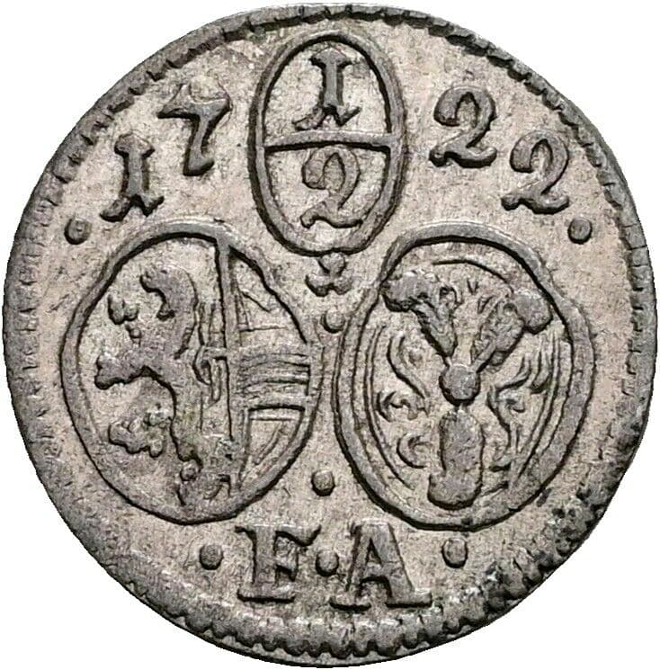 1/2 Kreuzer Franz Anton Fürst von Harrach 1722 – Vorderseite