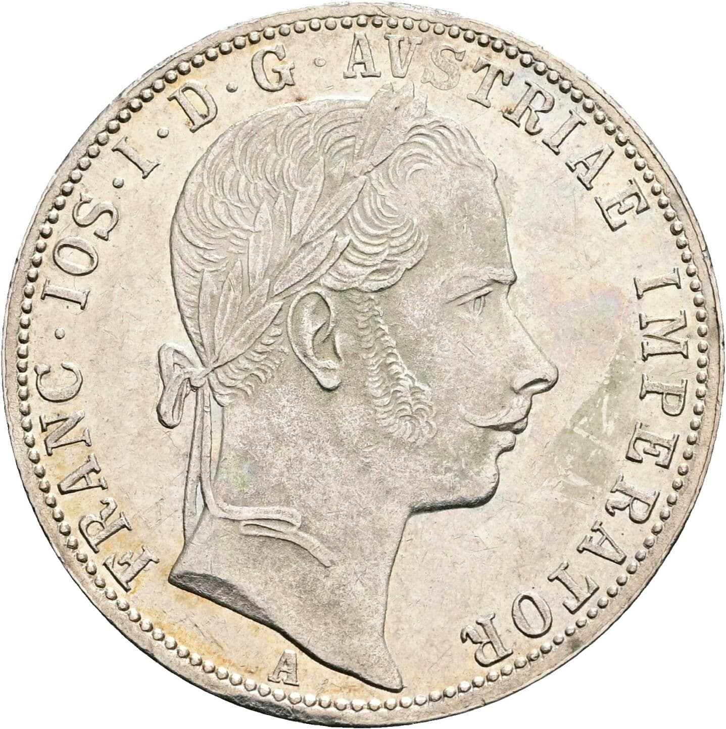 1 Gulden Franz Joseph I. 1848-1916 1861 A – Vorderseite