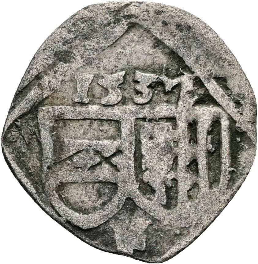 Pfennig Ferdinand I. 1537 Linz – Vorderseite