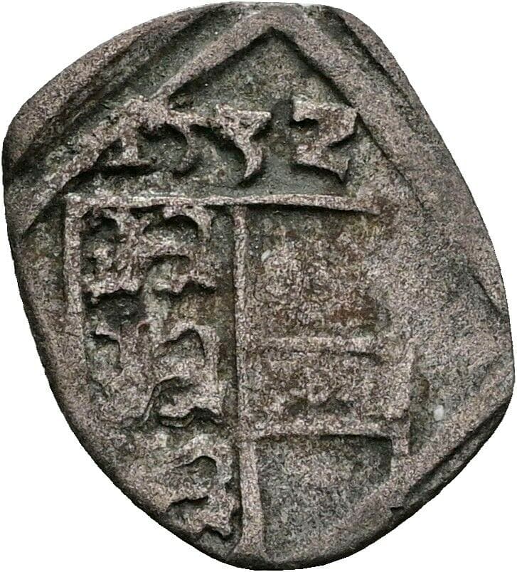 Pfennig Ferdinand I. 1552 Klagenfurt – Vorderseite