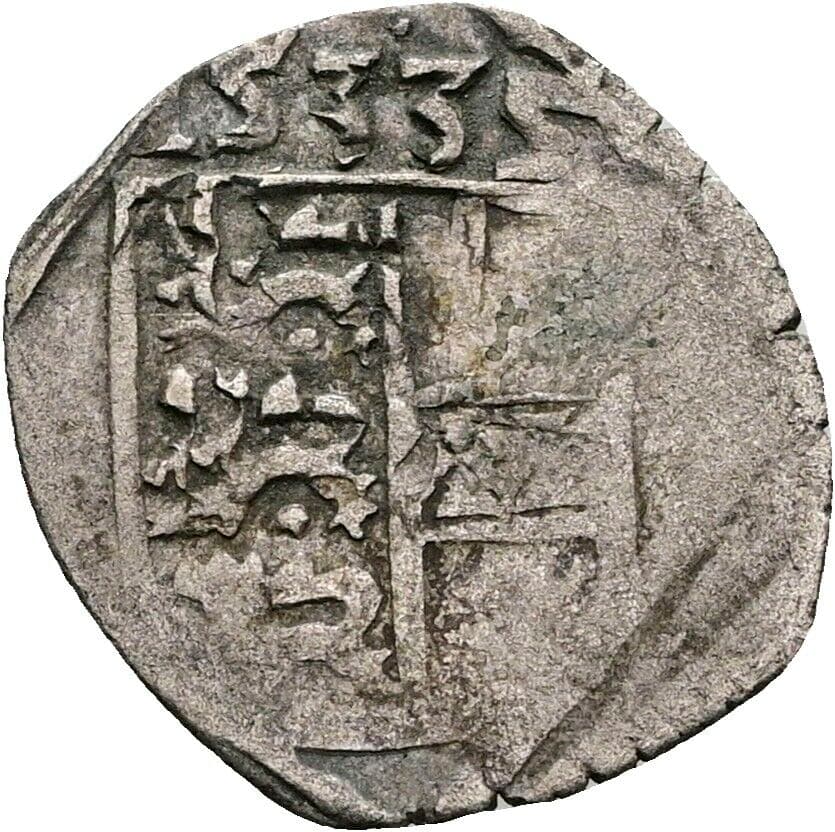 Pfennig Ferdinand I. 1535 Klagenfurt – Vorderseite