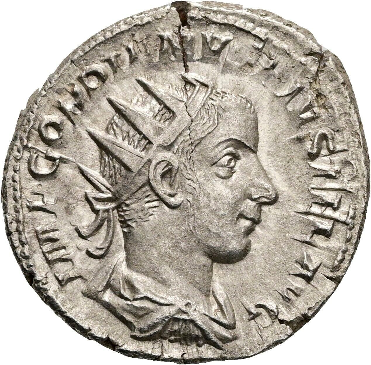 Antoninian Gordianus III. Pius 238-244 AC – Vorderseite