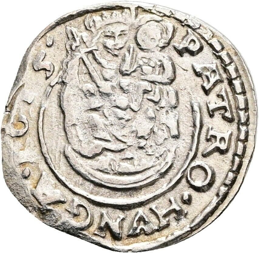 Denar Matthias 1615 KB, Kremnitz – Vorderseite