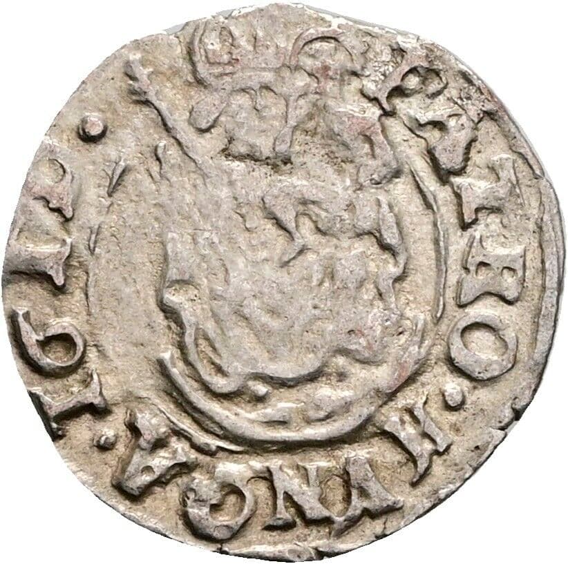 Denar Matthias II. 1608-1619 1619 KB, Kremnitz – Vorderseite