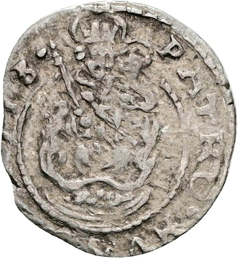 Denar Matthias II. 1608-1619 1613 KB, Kremnitz – Vorderseite