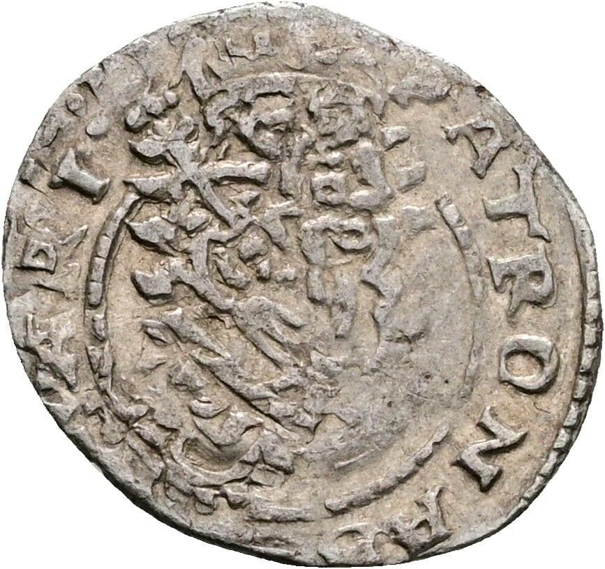 Denar Matthias II. 1608-1619 1612 KB, Kremnitz – Vorderseite