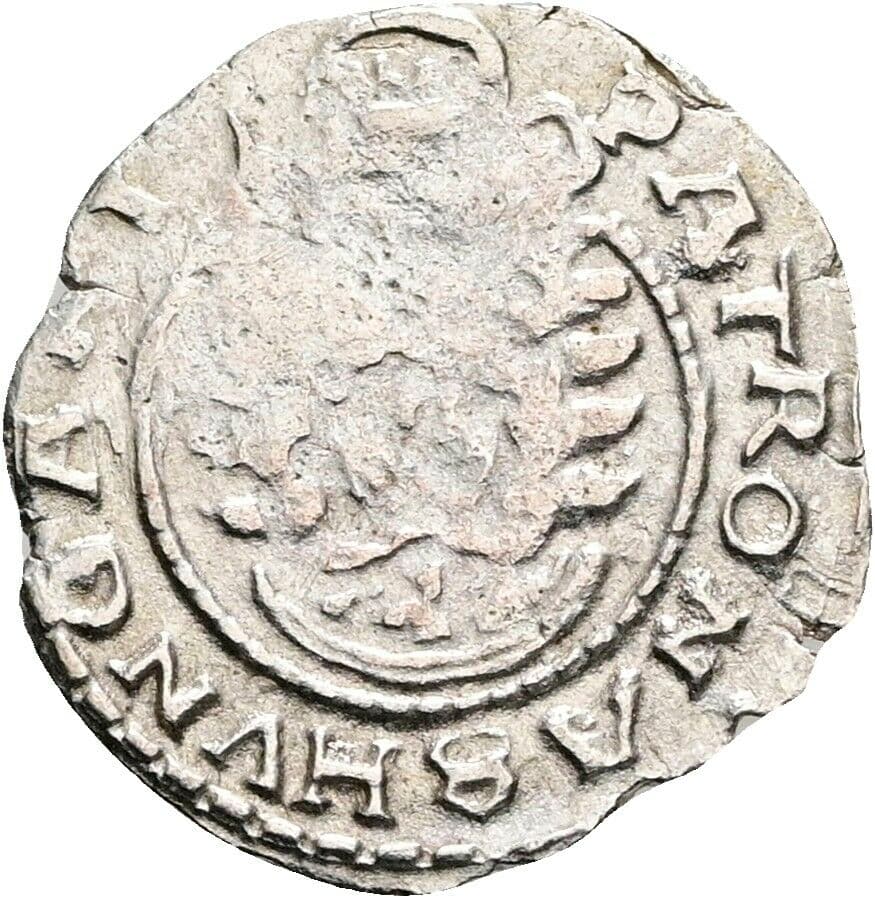 Denar Matthias 1612 KB, Kremnitz – Vorderseite