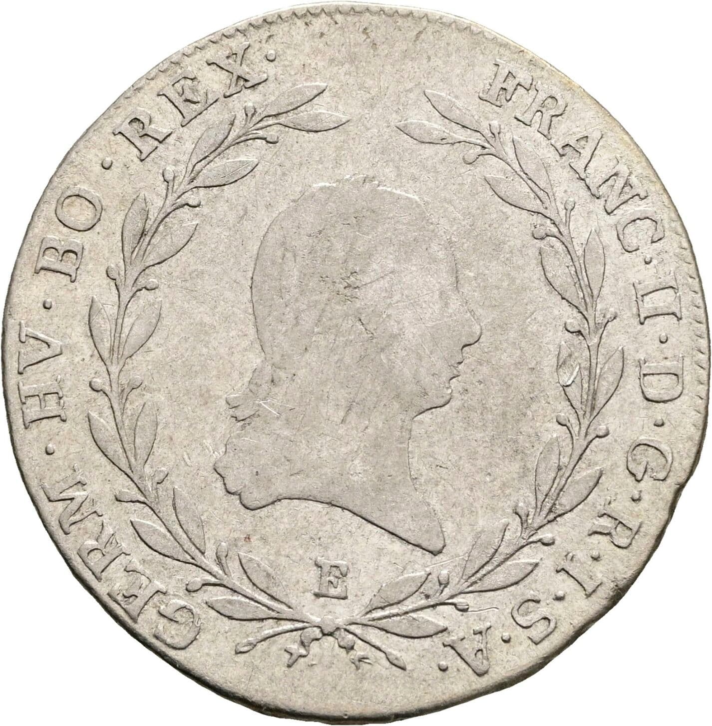 20 Kreuzer Franz II.(I.) 1792-1835 1794 E – Vorderseite