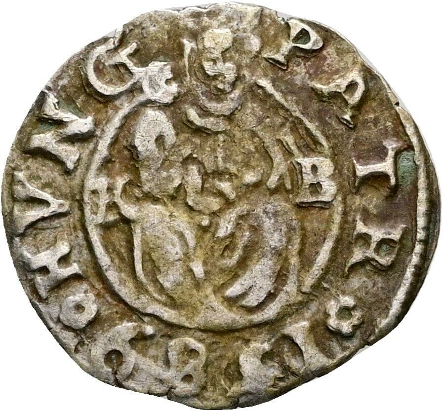 Denar Rudolph II. 1576-1612 1589 KB, Kremnitz – Vorderseite