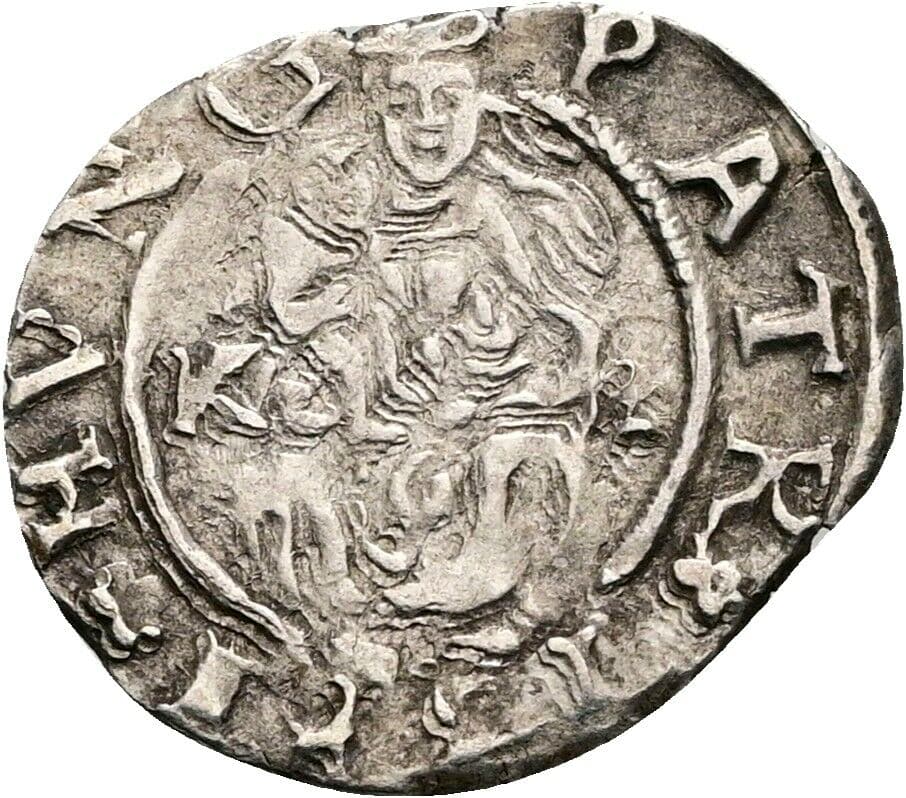 Denar Rudolf II. – Vorderseite