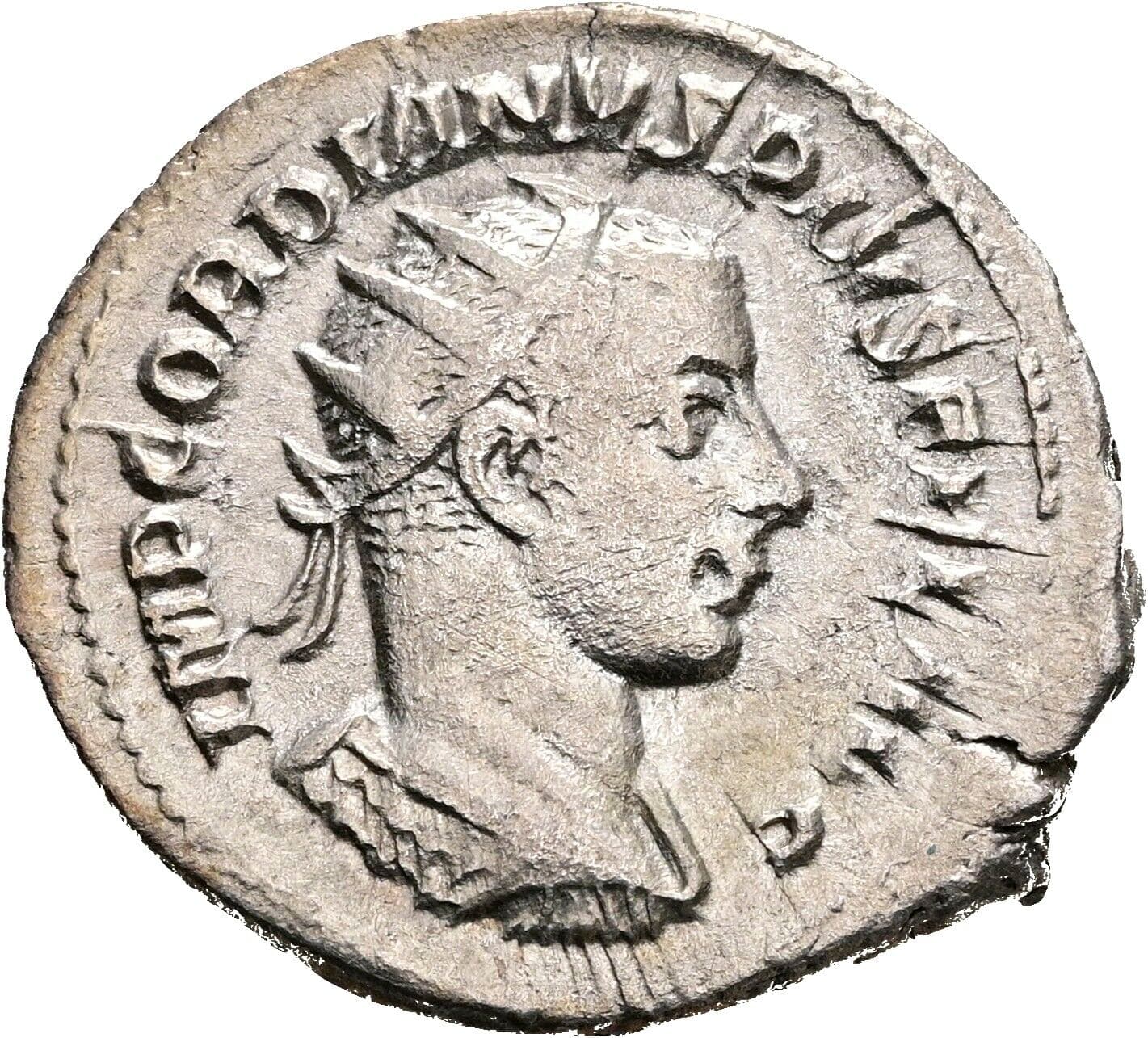 Antoninian Gordianus III. Pius 238-244 AC – Vorderseite