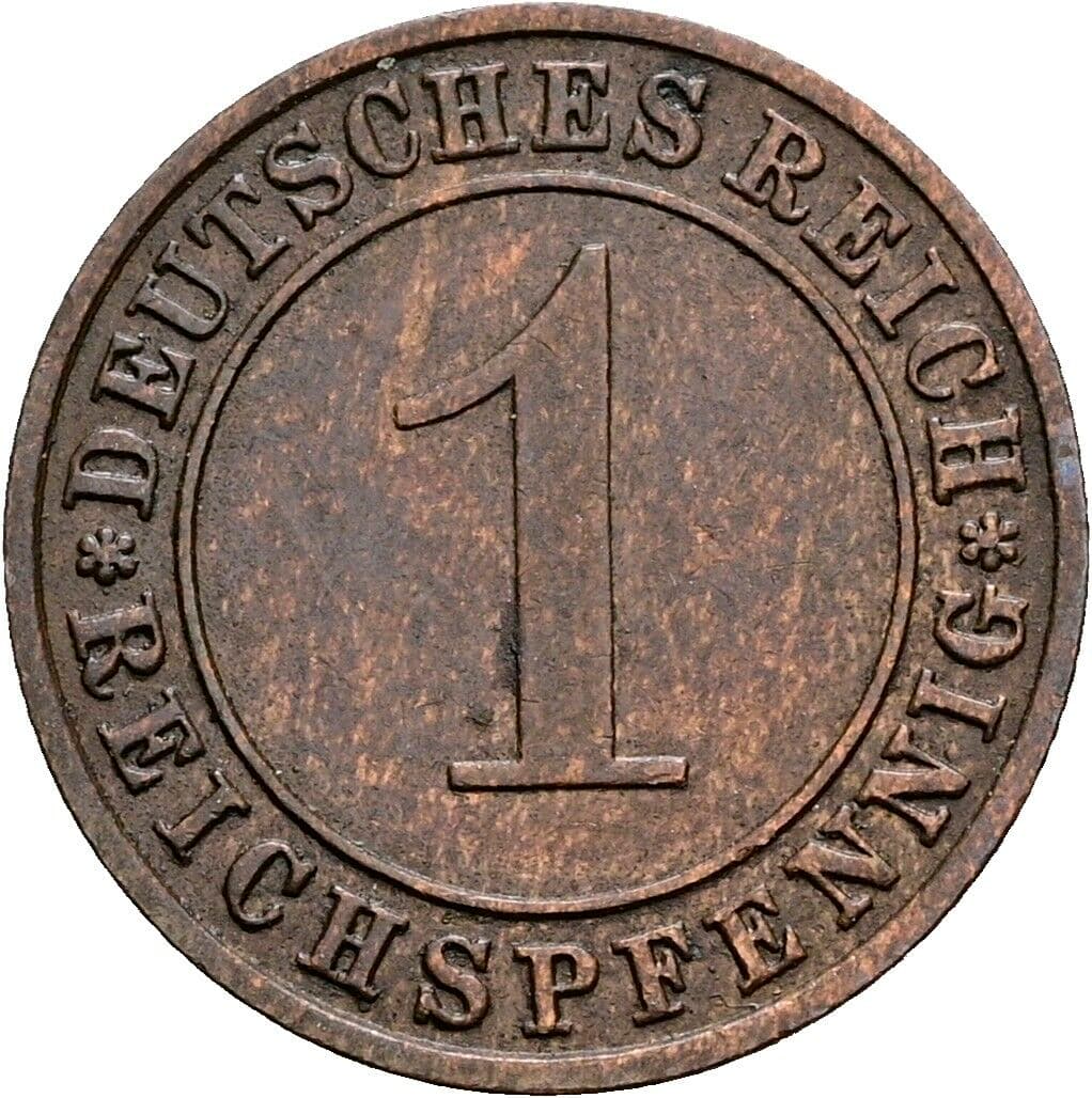 1 Reichspfennig 1935 F – Vorderseite
