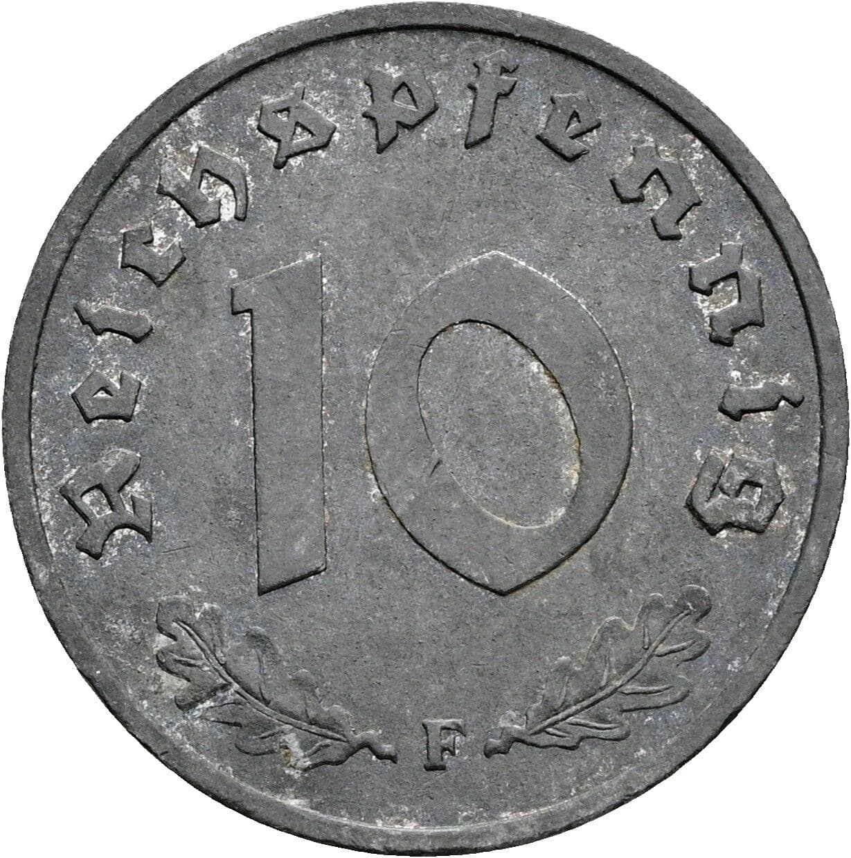 10 Reichspfennig 1943 F – Vorderseite