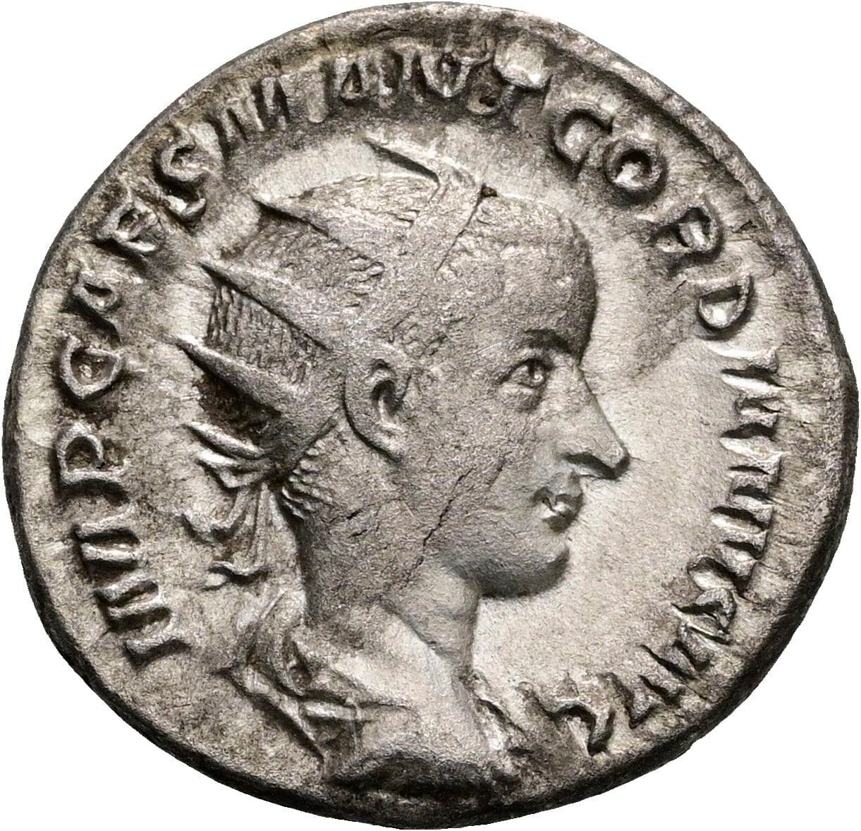 Antoninian Gordianus III. Pius 238-244 AC – Vorderseite