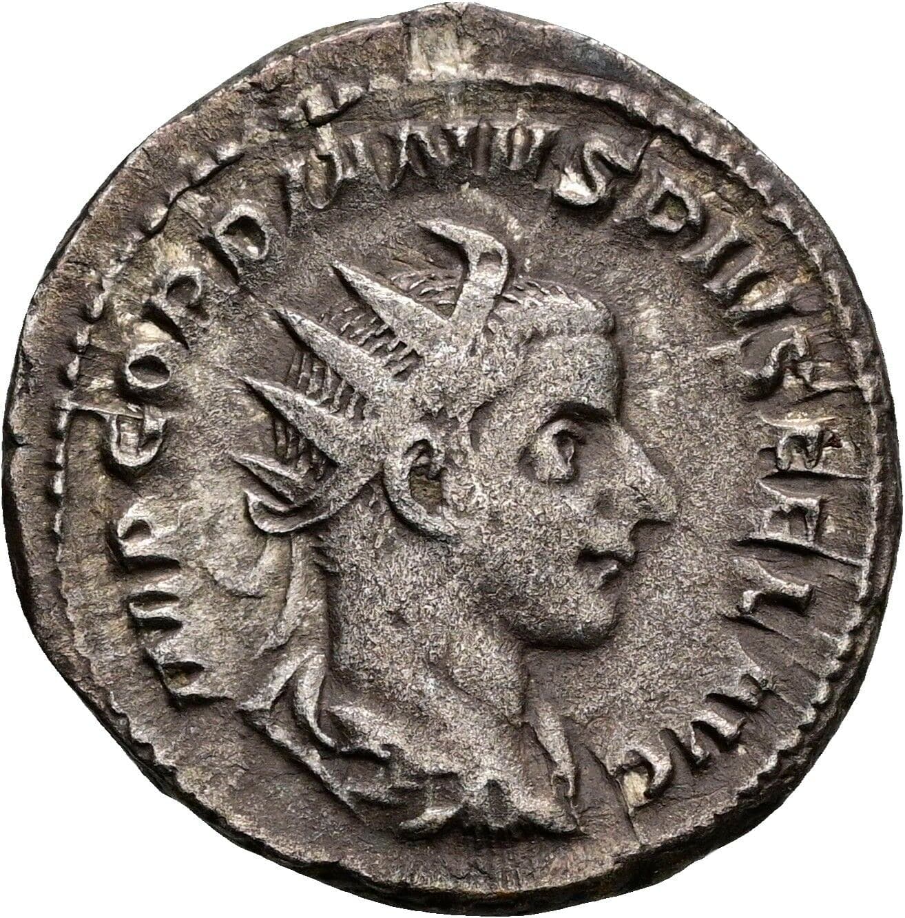Antoninian Gordianus III. Pius 238-244 AC – Vorderseite