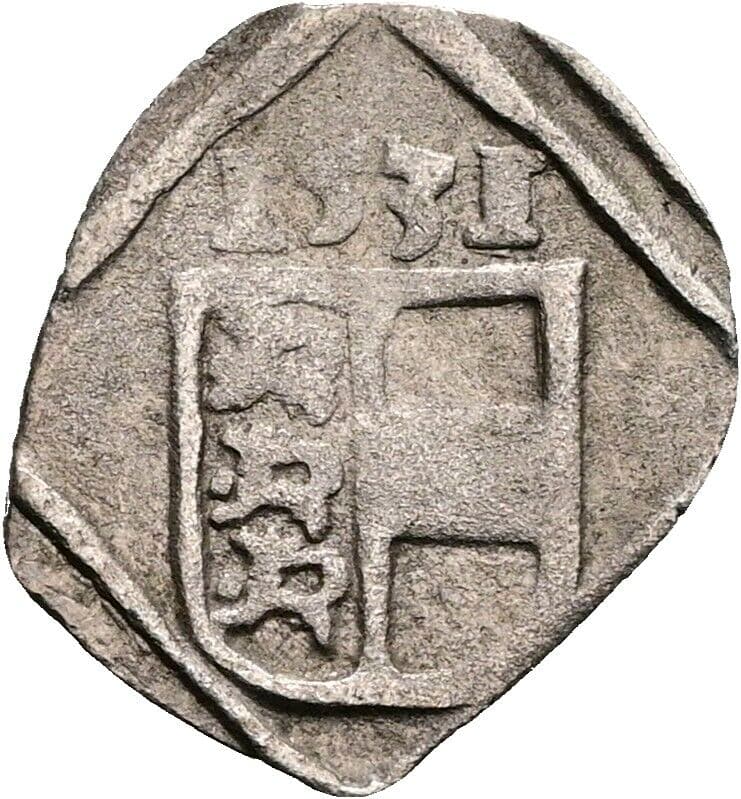 Pfennig Ferdinand I. 1531 Klagenfurt – Vorderseite