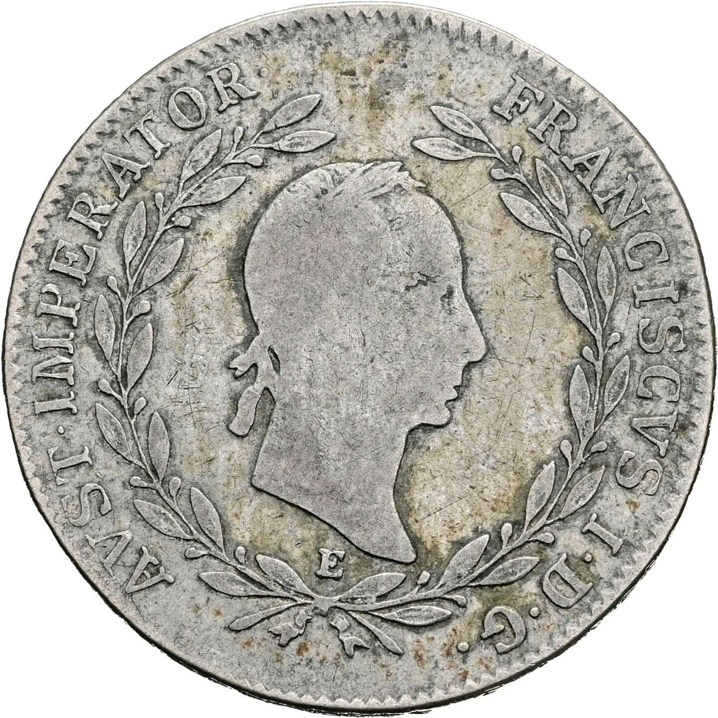 20 Kreuzer Franz II.(I.) 1792-1835 1830 E – Vorderseite