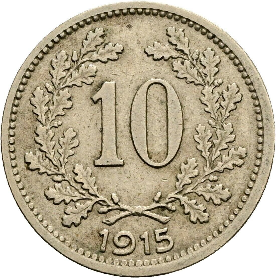 10 Heller Franz Joseph I. 1848-1916 1915 – Vorderseite