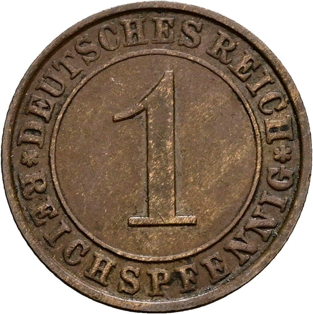 1 Reichspfennig 1935 E – Vorderseite