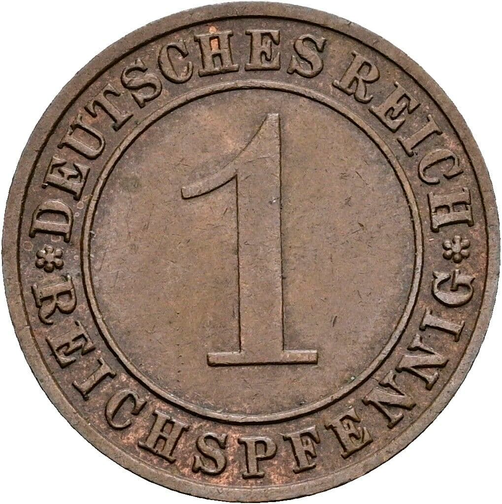 1 Reichspfennig 1936 F – Vorderseite