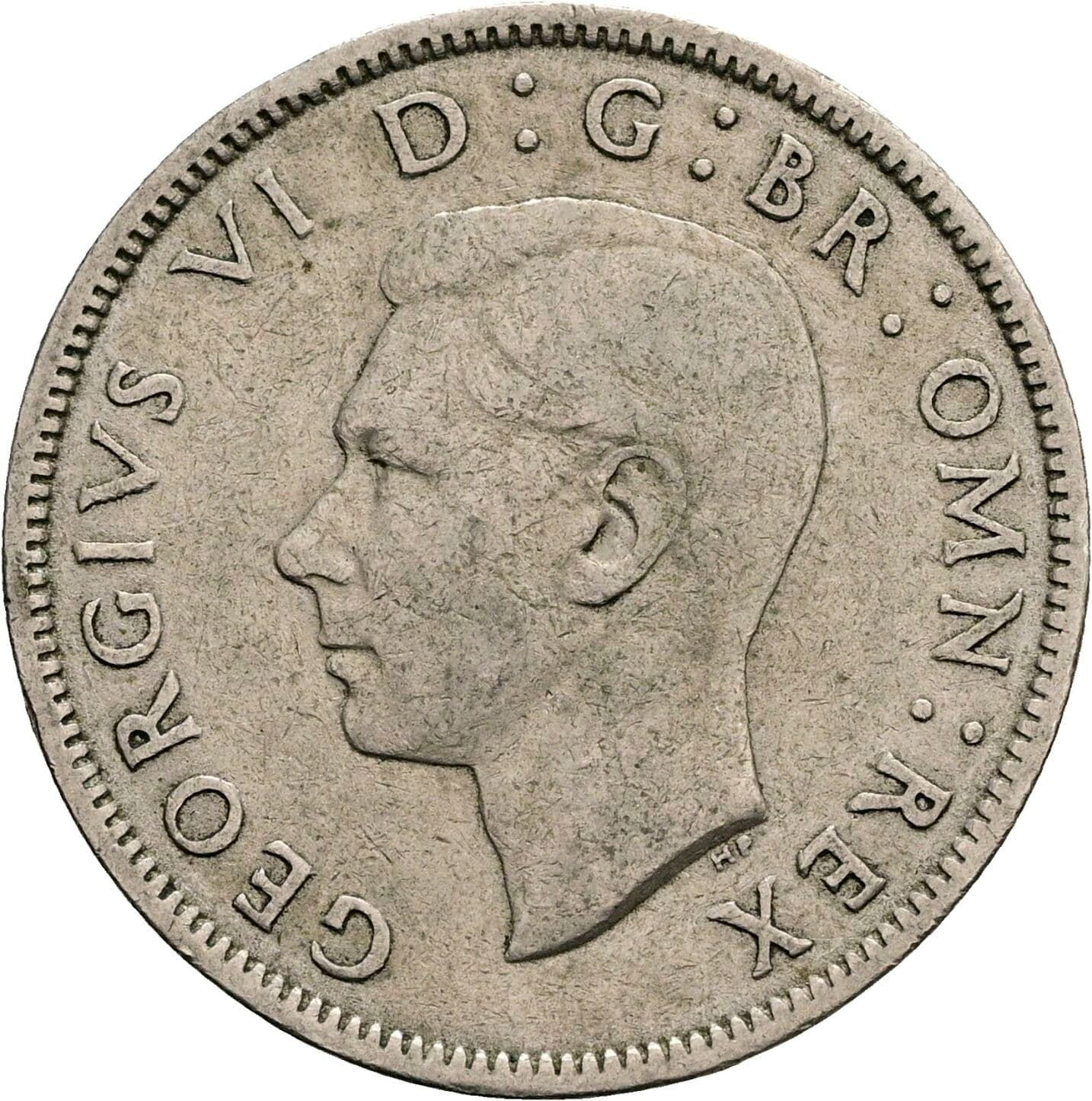 2 Shillings George VI. 1936-1952 1949 – Vorderseite