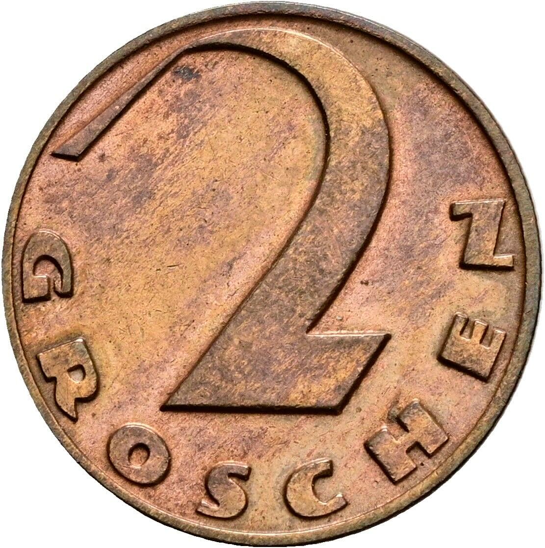 2 Groschen 1936 – Vorderseite
