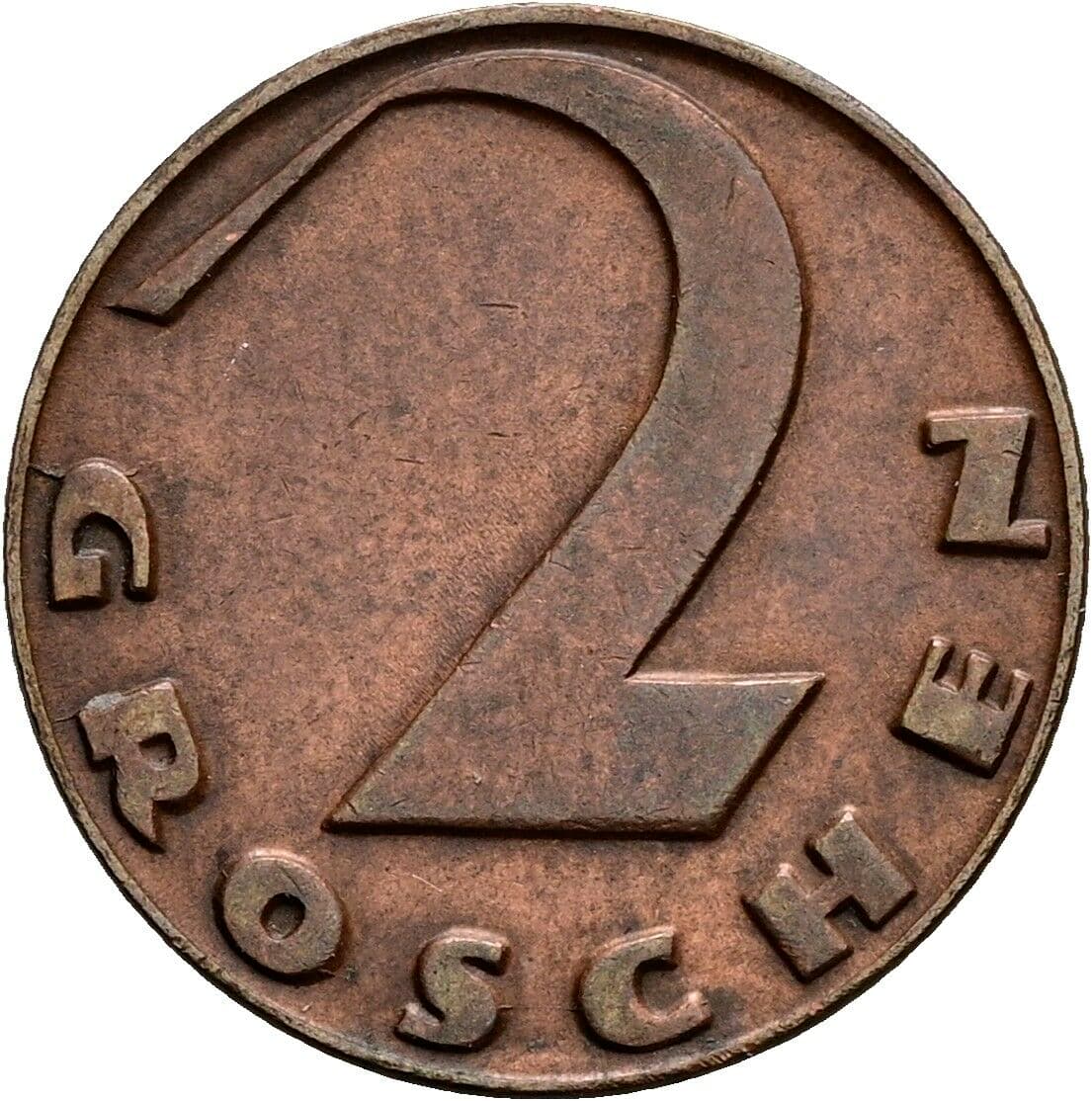 2 Groschen 1927 – Vorderseite