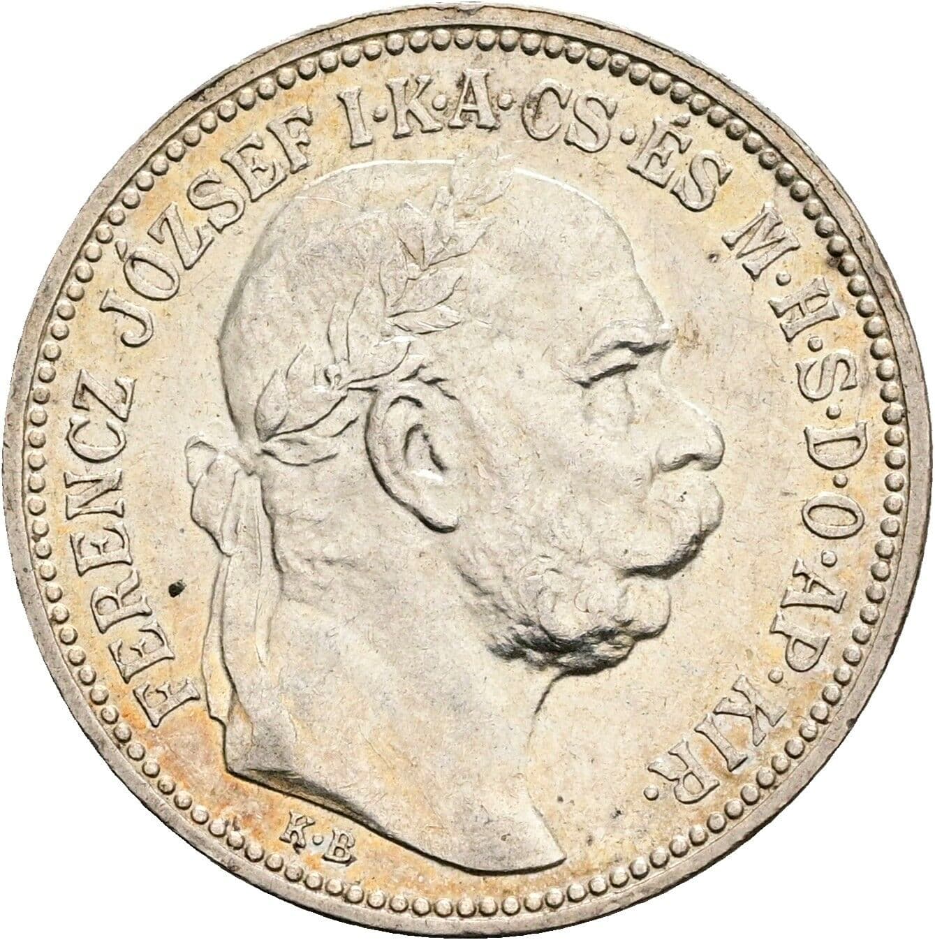 1 Korona Franz Joseph I. 1848-1916 1915 KB, Kremnitz – Vorderseite