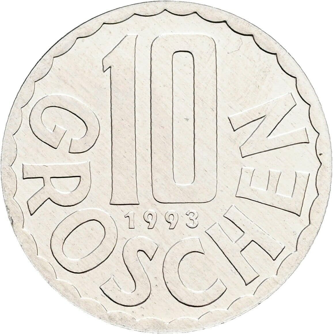 10 Groschen 1993 – Vorderseite