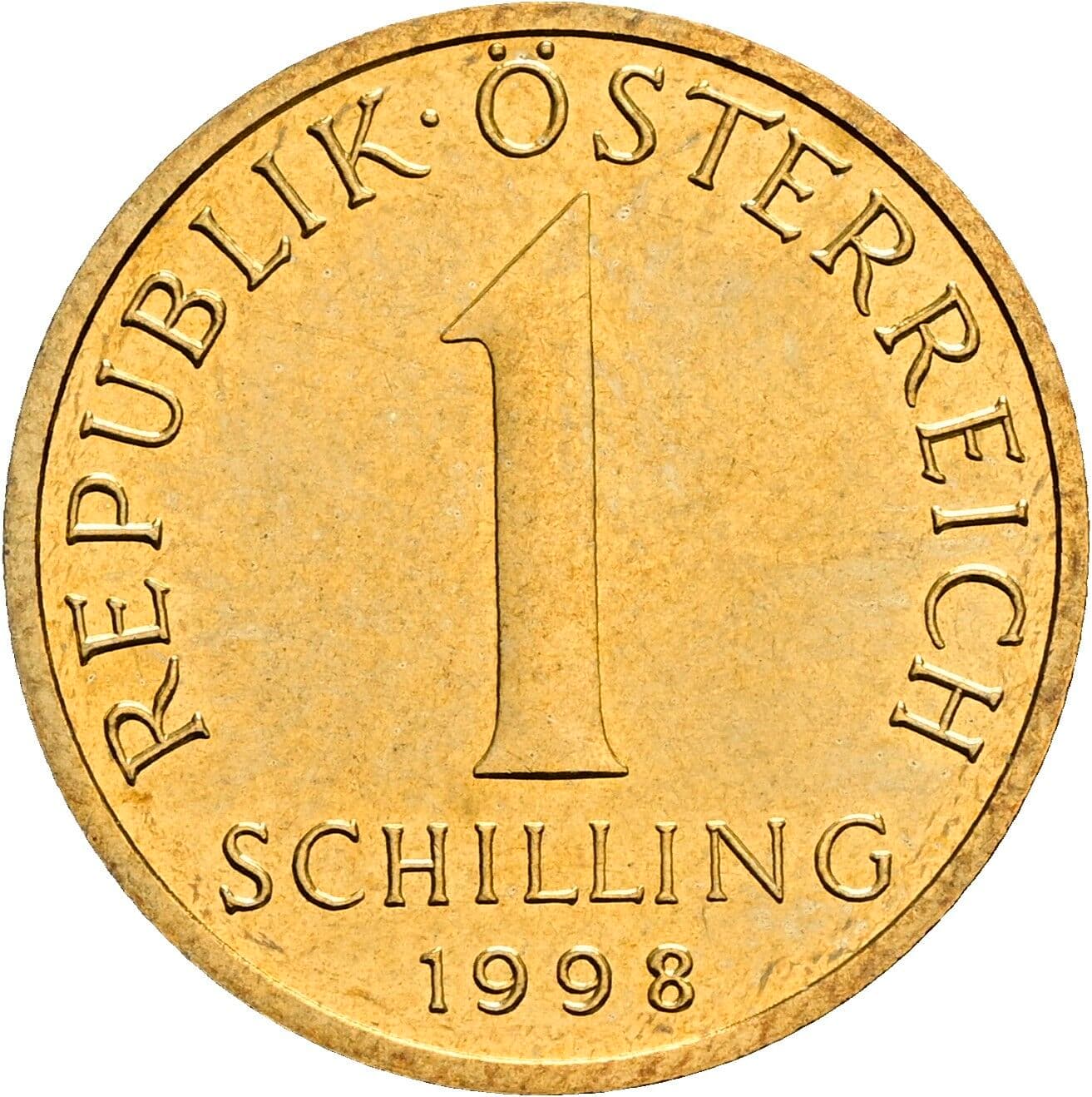 1 Schilling 1998 – Vorderseite