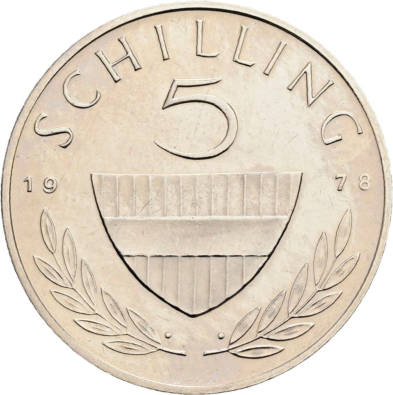 5 Schilling 1978 – Vorderseite