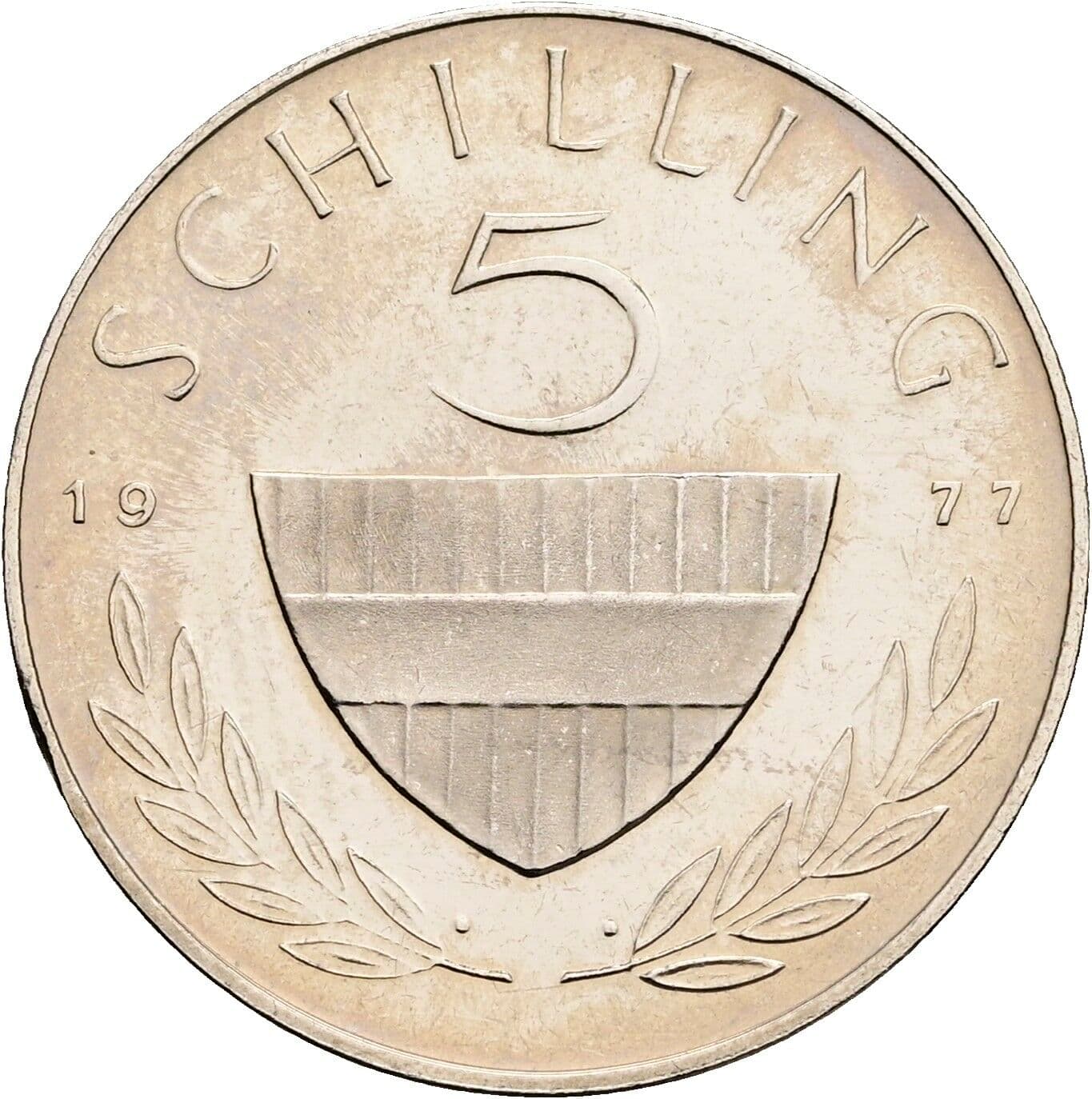 5 Schilling 1977 – Vorderseite