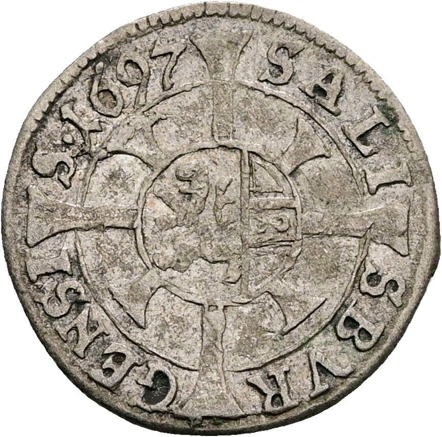 Kreuzer Johann Ernst Graf Thun-Hohenstein 1687-1709 1697 – Vorderseite