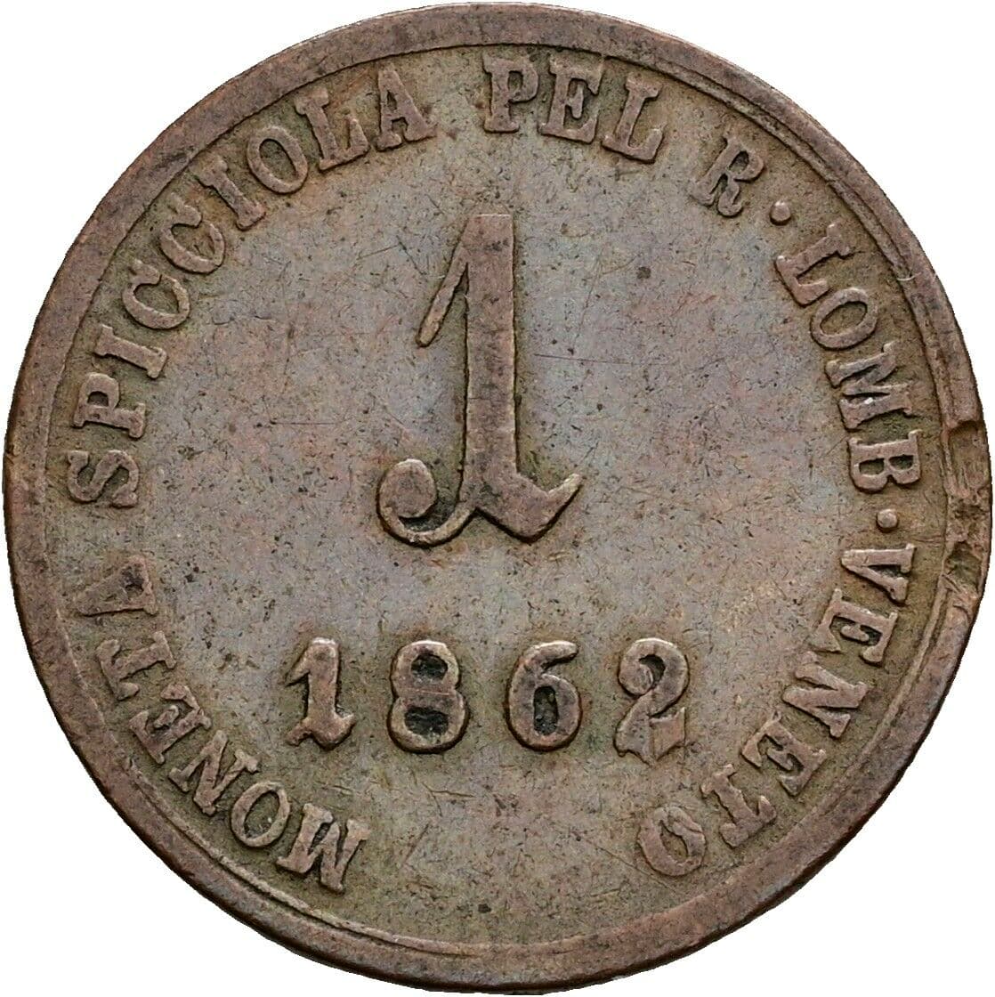 1 Soldo Franz Joseph I. 1848-1916 1862 A, Wien – Vorderseite