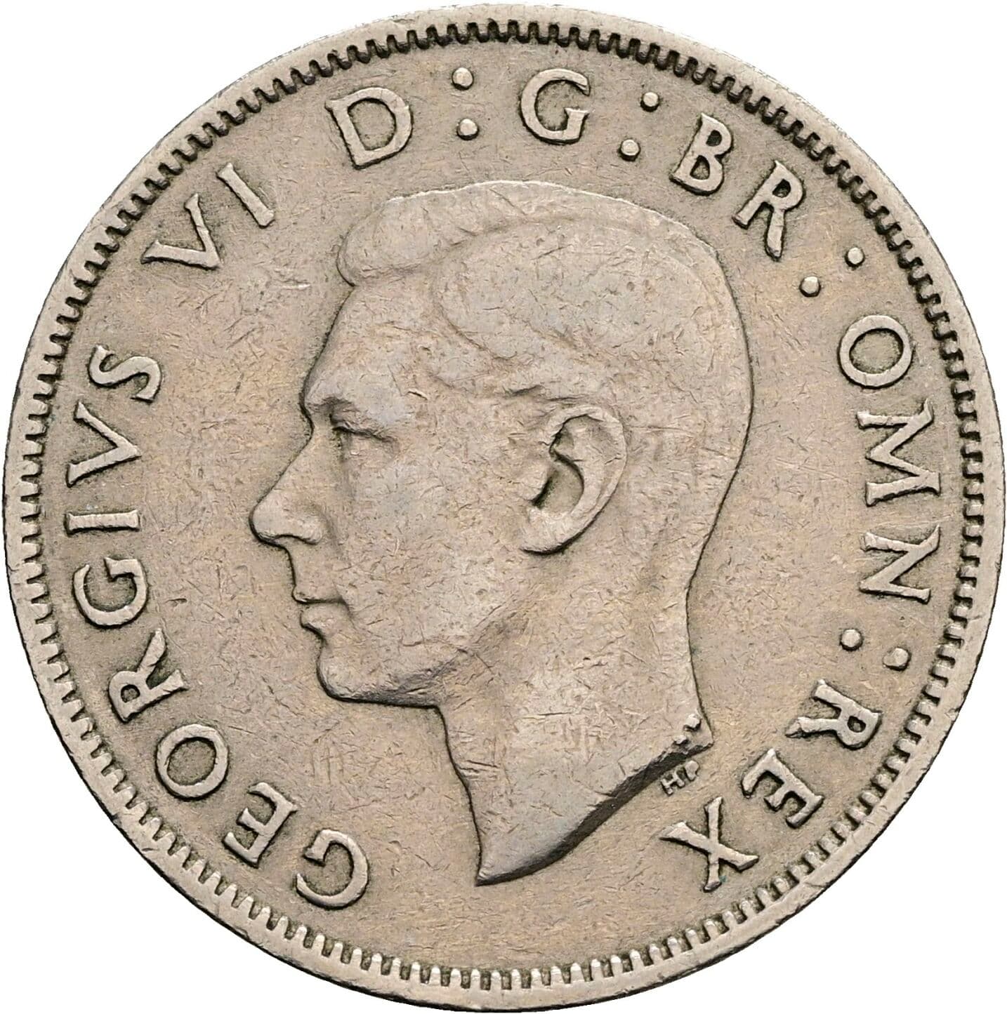 2 Shillings George VI. 1936-1952 1948 – Vorderseite