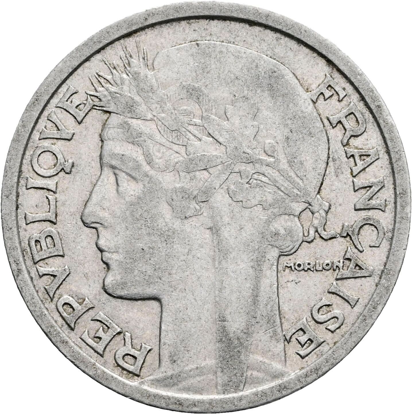 2 Francs 1947 – Vorderseite