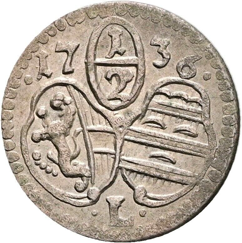 1/2 Kreuzer 1736 – Vorderseite