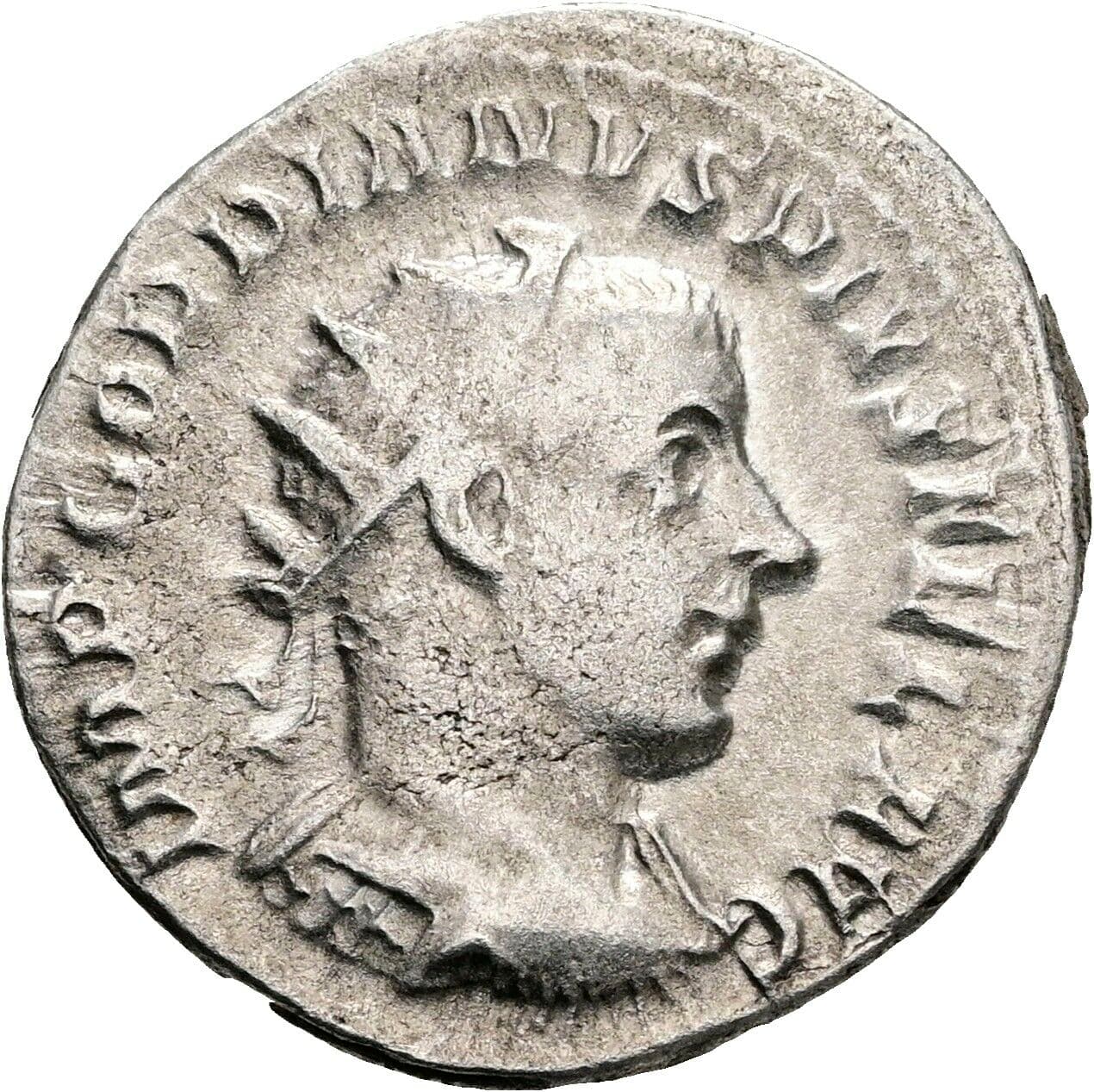 Antoninian Gordianus III. Pius 238-244 AC – Vorderseite