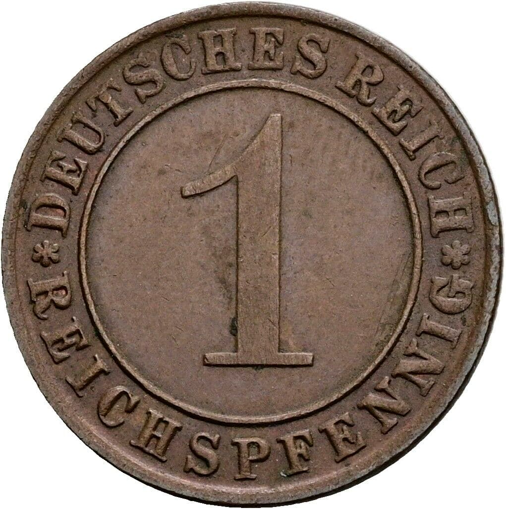 1 Reichspfennig 1936 D – Vorderseite