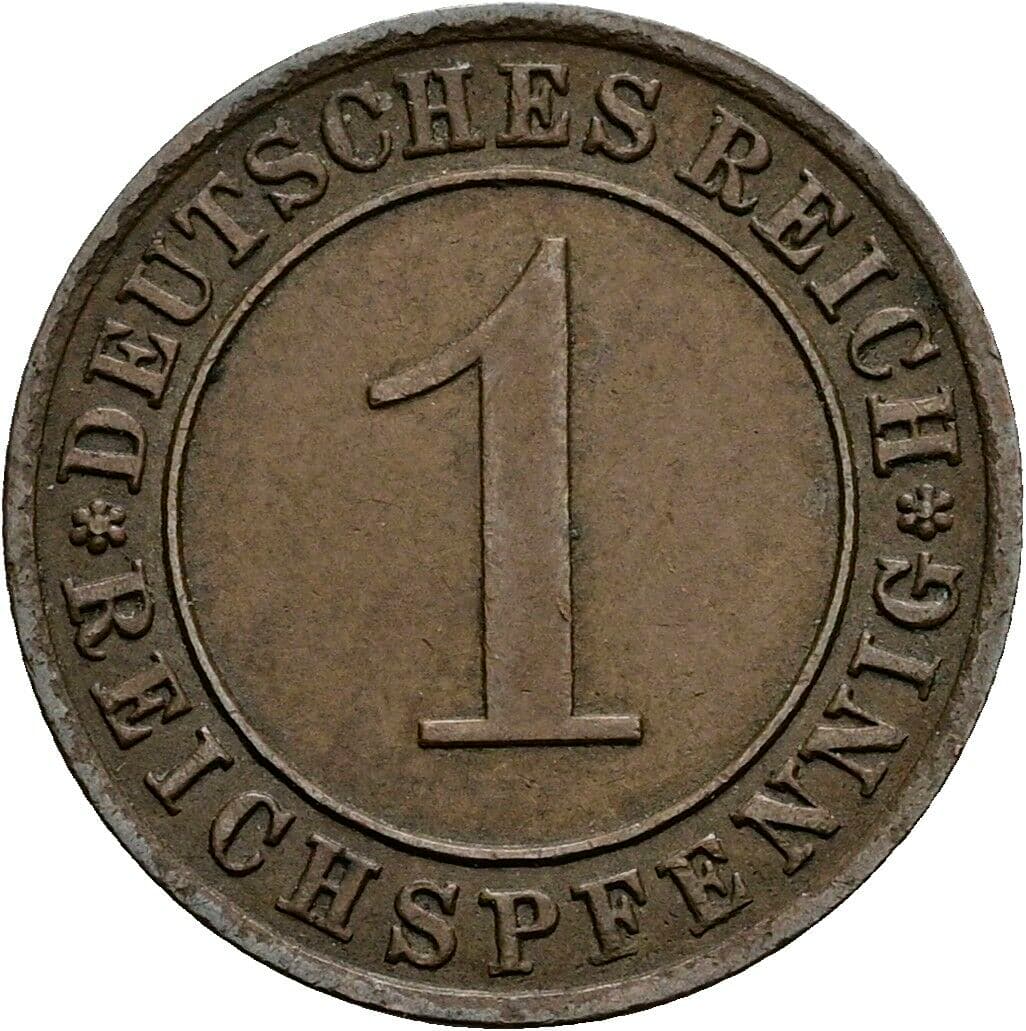 1 Reichspfennig 1931 A – Vorderseite