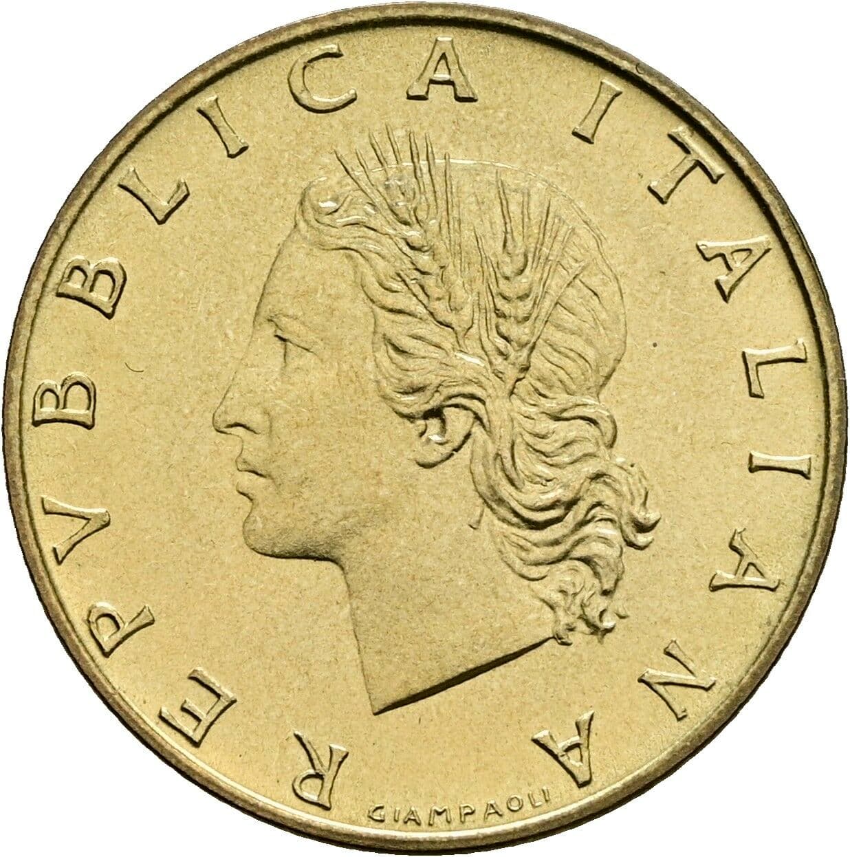 20 Lire 1970 – Vorderseite