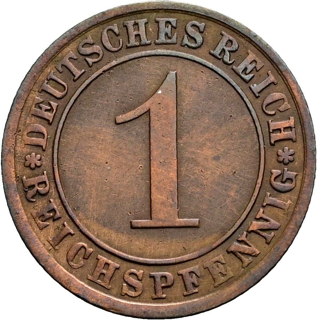 1 Reichspfennig 1931 A – Vorderseite