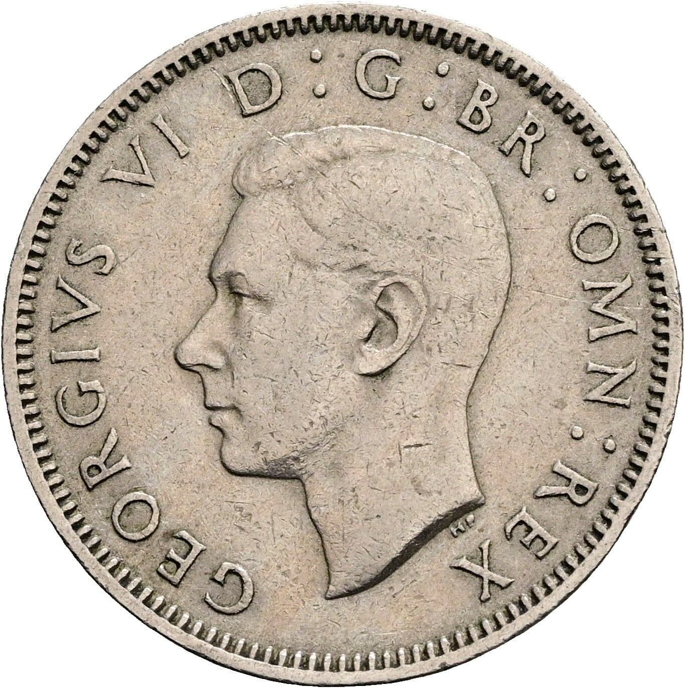 1 Shilling George VI. 1936-1952 1947 – Vorderseite