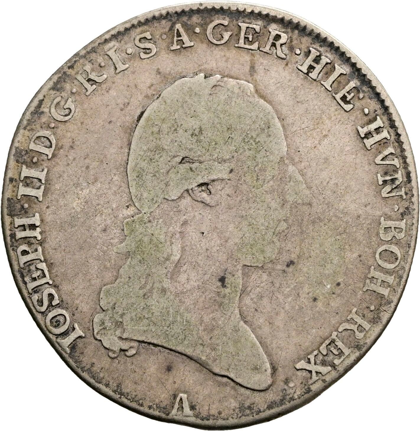 1/4 Kronentaler Joseph II. 1765-1790 1790 A – Vorderseite