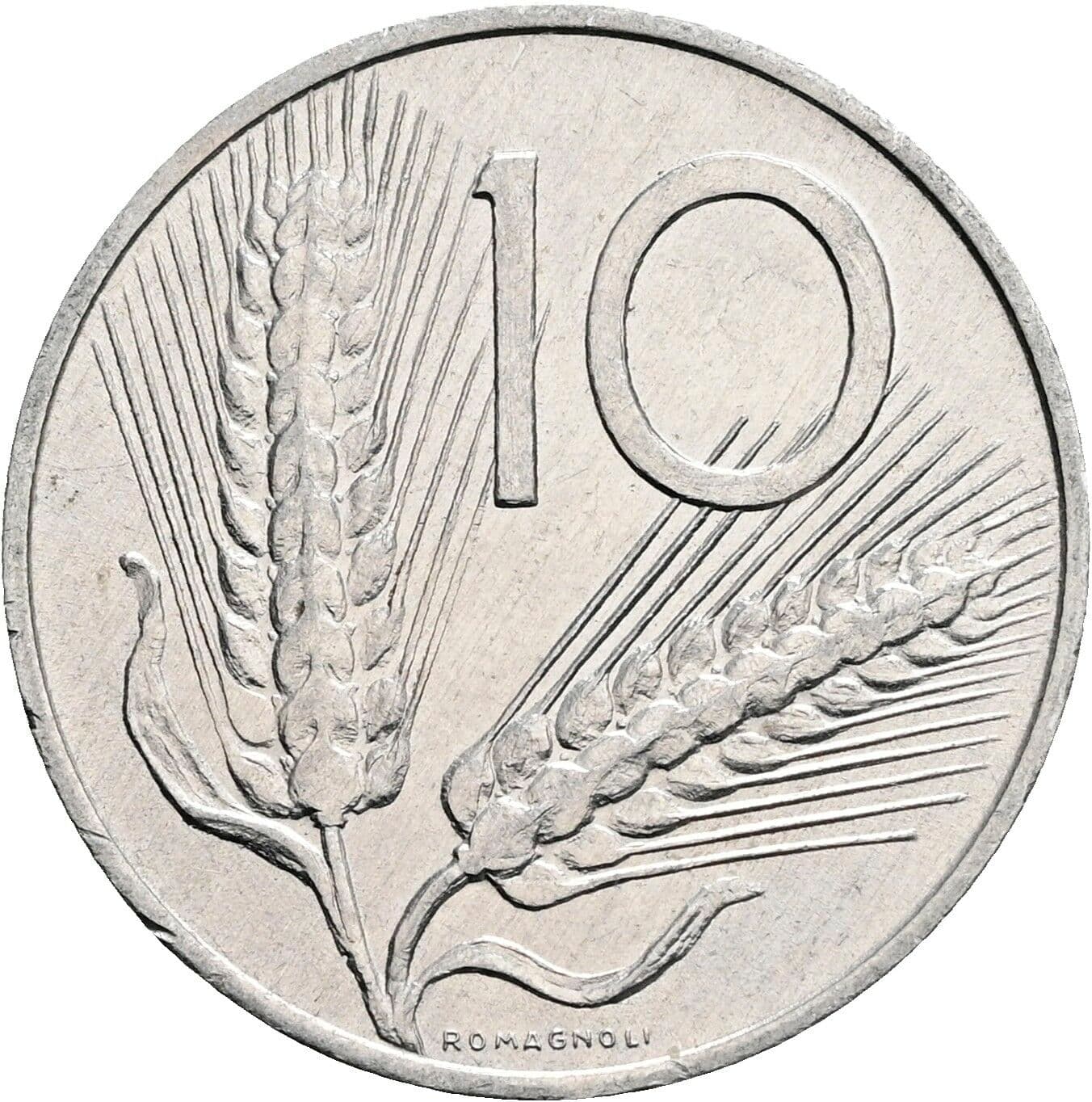 10 Lire 1979 – Vorderseite