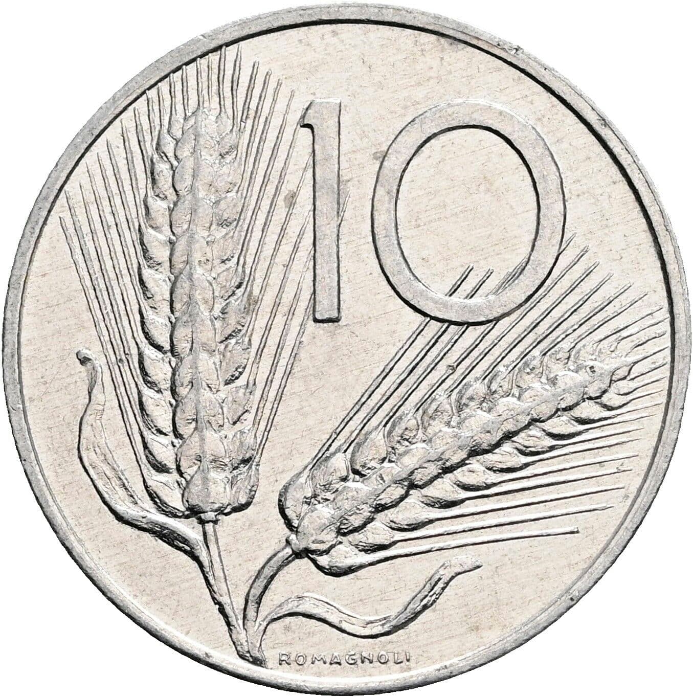 10 Lire 1982 – Vorderseite