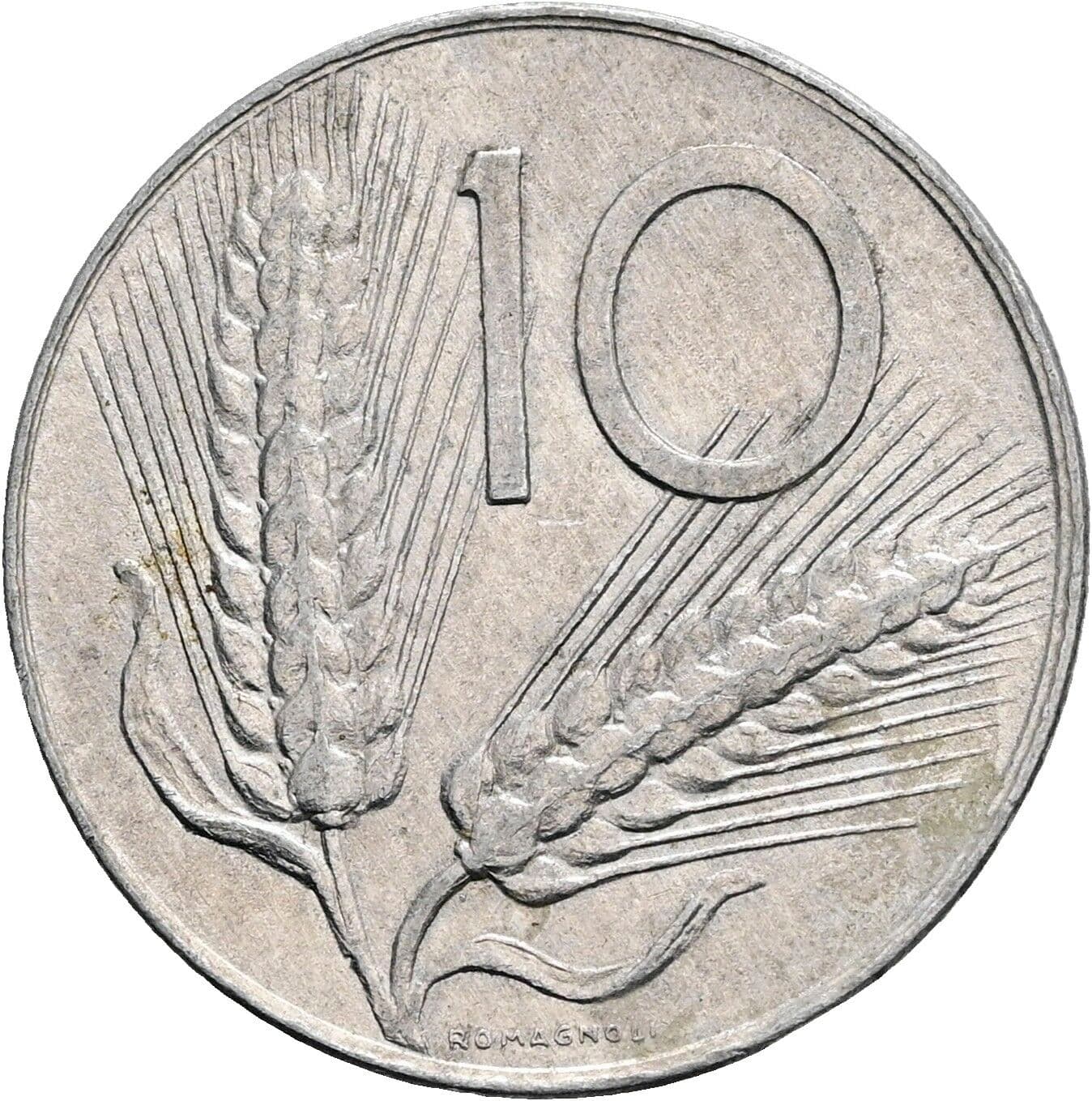 10 Lire 1977 – Vorderseite