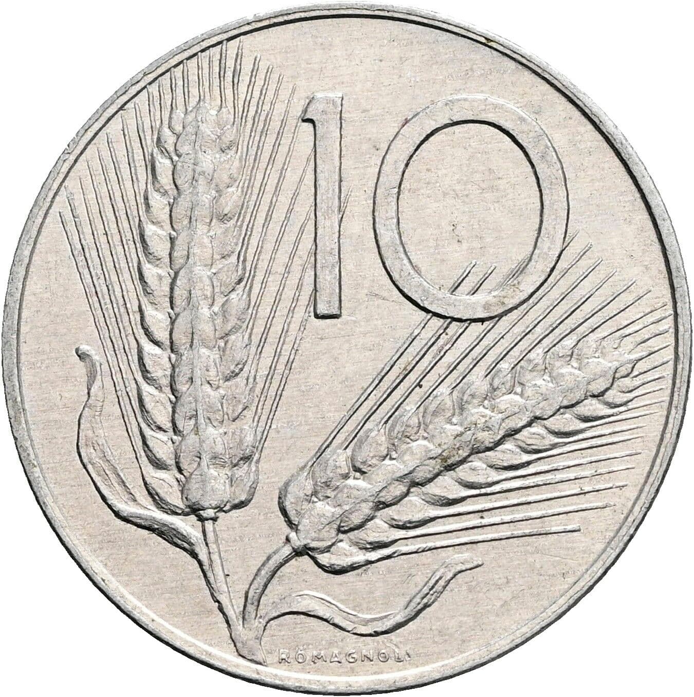 10 Lire 1977 – Vorderseite