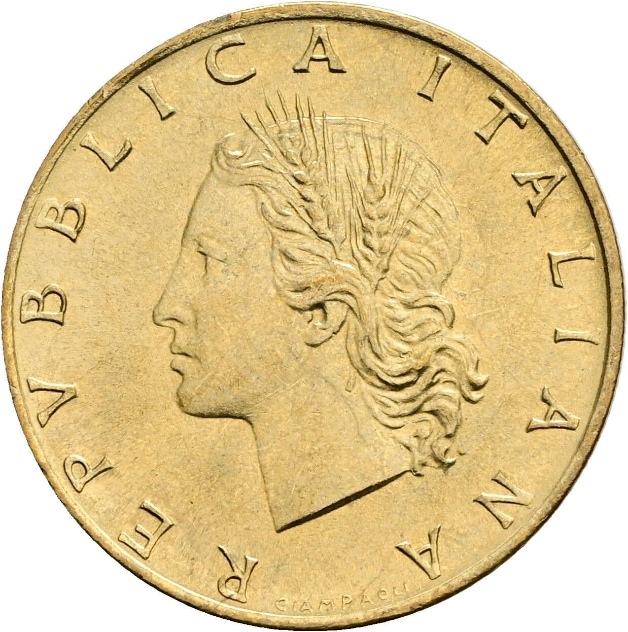 20 Lire 1989 – Vorderseite